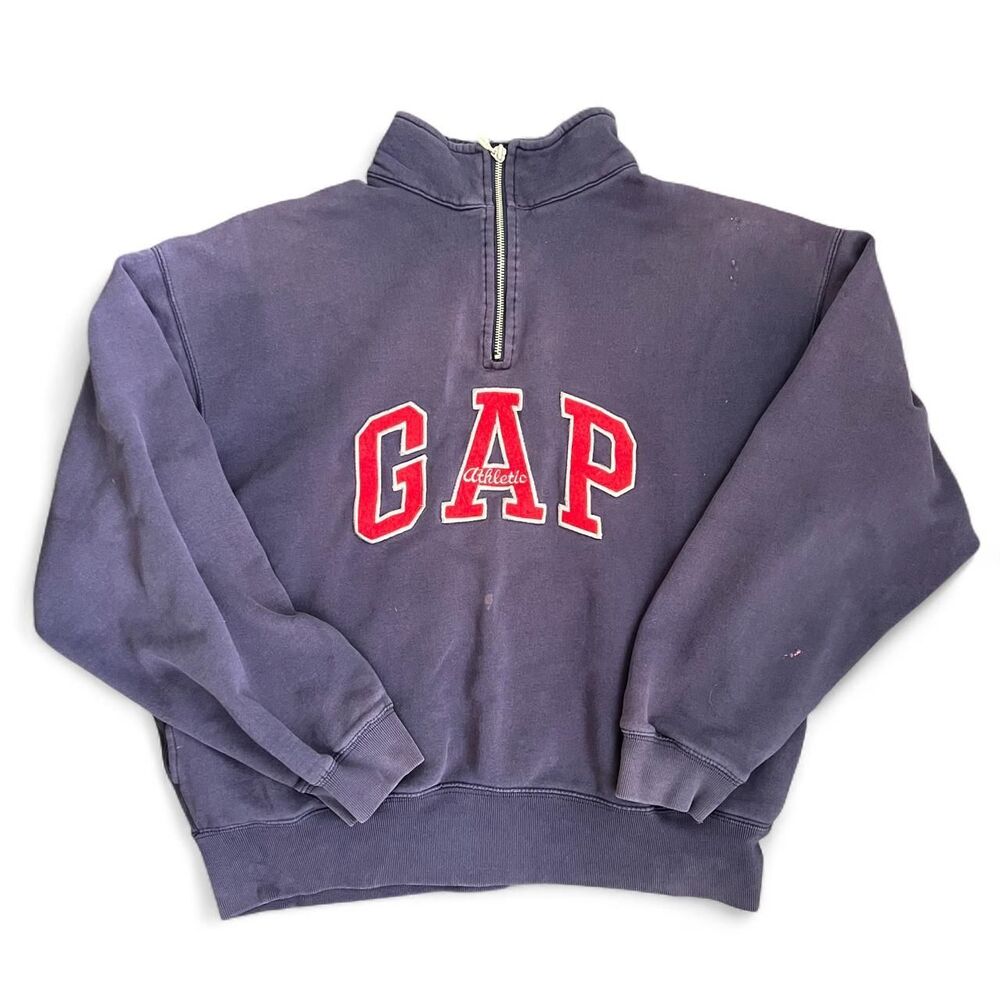 Gap Men's Navy and Blue Sweatshirt